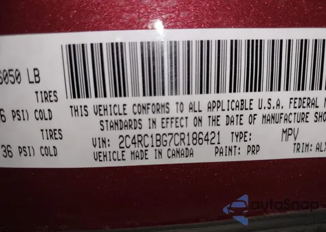 2012 Chrysler Town & Country Touring z USA, uszkodzony, nr VIN 2C4RC1BG7CR186421